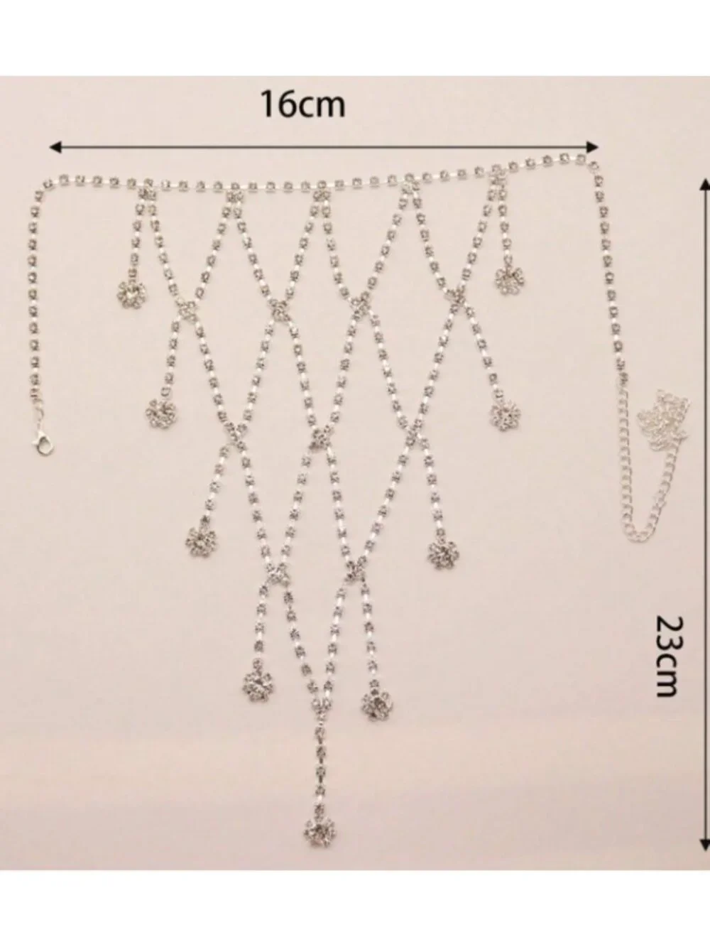 Luxurious Rhinestone Shoulder Chain – Elegant Crystal Body Jewelry for Women